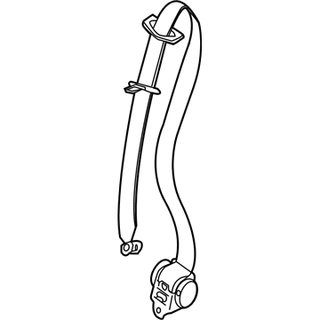 Mopar 1HF08DX9AA Seat Belt Front Outer Dual Passenger Seat