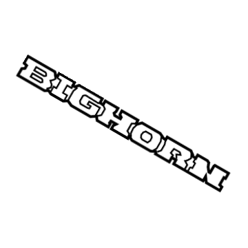 Mopar 68276321AB Nameplate Tailgate Big Horn