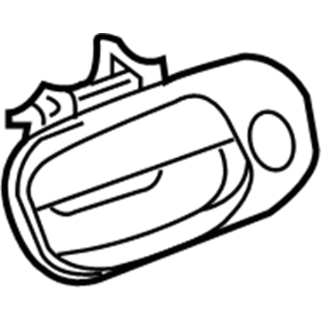 Dodge 1MZ85JSCAG HANDLE Front Door Exterior
