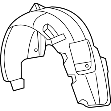 Mopar 68082836AD Shield Splash Rear