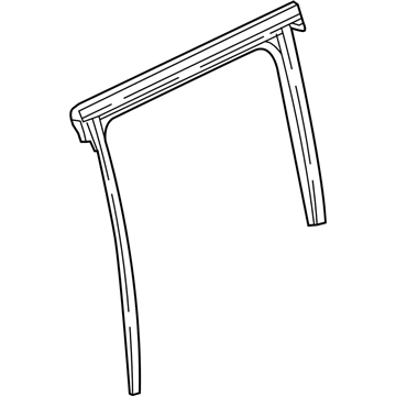 Jeep 68242125AB WEATHERSTRIP Door Glass With Molding