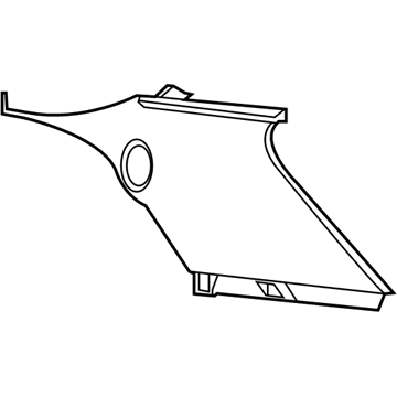 Jeep 1TX98DX9AB MOLDING D Pillar