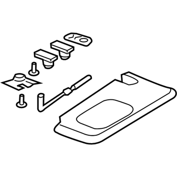 Dodge 1SW59DX9AB VISOR Assembly