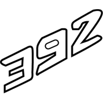 Dodge 6DA69XXXAA DECAL Fender 392