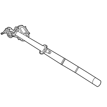 Jeep 6EJ56DX9AE BELT AND RETRACTOR 2nd Row Seat