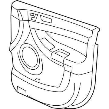 Mopar 1BF071L2AA Panel Front Door Trim 1BF071L2AA Mopar Panel Front Door Trim Illustration 1 of 1