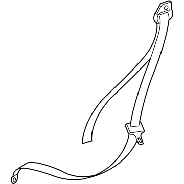 Dodge 5HQ301DVAA SEAT BELT Rear Outer