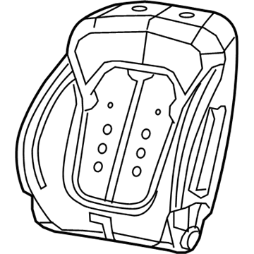 Mopar 68084448AG Foam Seat Back Front