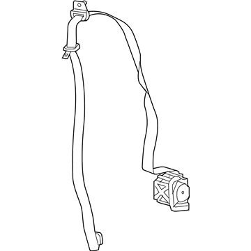 Jeep 6AC51TX7AI BELT AND RETRACTOR Front Seat Left