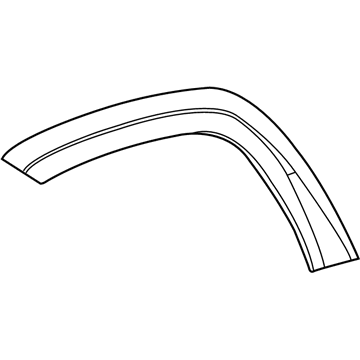 Jeep 1PC80TZZAJ MOLDING Wheel Flare Front Fender