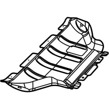 Jeep 68037063AD BELLY PAN Front