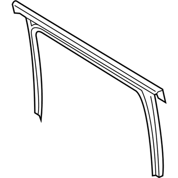 Jeep 68247335AB WEATHERSTRIP Rear Door Flush Glass