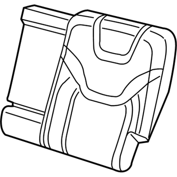 Jeep 5RA81LC5AE COVER Rear Seat Back Left