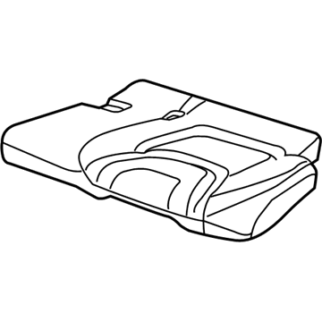 Jeep 5RA85HL1AD COVER Rear Seat Cushion Left