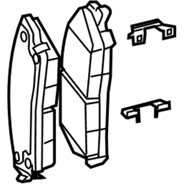 Chrysler 2AMV3558AA PAD KIT Front Disc Brake Includes Clips