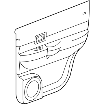 Mopar 1GN381DBAA Panel Rear Door Trim 1GN381DBAA Mopar Panel Rear Door Trim Illustration 1 of 1