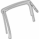 Mopar 68144964AB Weatherstrip Rear Door Flush Glass Mopar 68144964AB Weatherstrip Rear Door Flush Glass