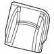 Mopar 6RE73BD3AC Cover Rear Seat Back Left