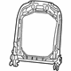 Mopar 68276611AB Frame Front Seat Back Mopar 68276611AB Frame Front Seat Back