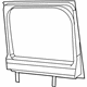 Mopar 5SQ84SX9AA Window Half Door Mopar 5SQ84SX9AA Window Half Door