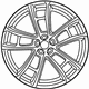 Mopar 6CT34MALAB Wheel Aluminum Mopar 6CT34MALAB Wheel Aluminum