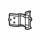 Mopar 68195669AD Hinge - Rear Door Lower