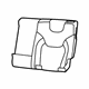 Mopar 6ST35LR5AA Cover Rear Seat Back Left