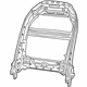 Mopar 68080788AC Frame Front Seat Back