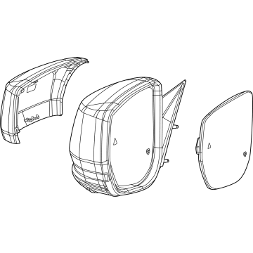 2025 Jeep Grand Cherokee L Car Mirror - 68552273AC