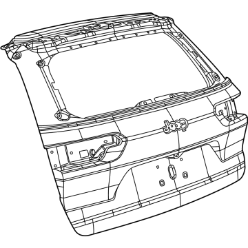 68362258AG Mopar Lift Gate, Rear Illustration 1 of 1