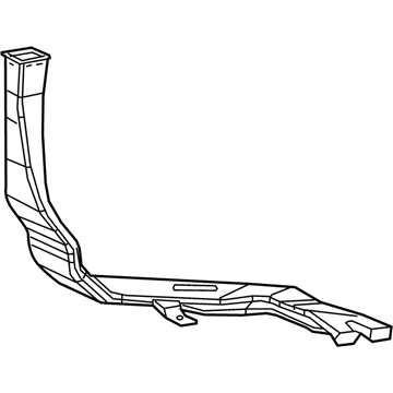 Mopar 68201619AA Duct Floor Right, Passenger Side