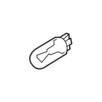 Mopar 68093596AA Tail Lamp Bulb, Amber, Front