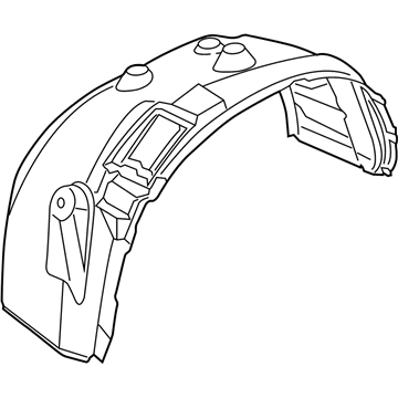 Mopar 68361451AA Fender Liner, Front Driver Side Mopar 68361451AA Fender Liner, Front Driver Side