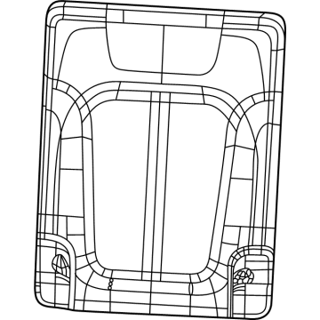 Mopar 7GL54TX7AD Cover - Rear Seat Back