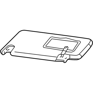 6BP11BD1AG Mopar Sunvisor Illustration 1 of 1