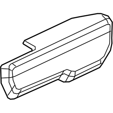 Mopar 6RL54LA3AC Armrest, Black/White Stitch, Front Passenger Side 6RL54LA3AC Mopar Armrest, Black/White Stitch, Front Passenger Side Illustration 1 of 1
