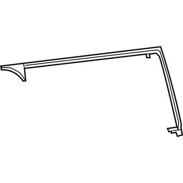 Mopar 68371769AA Side Glass Upper Seal, Driver Side