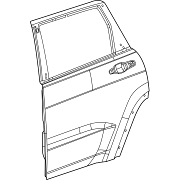 Mopar 68483398AC Door - Rear Mopar 68483398AC Door - Rear