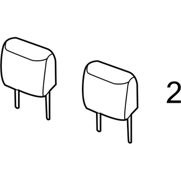 Mopar 5SF97JXWAA Headrest, Front Passenger Side