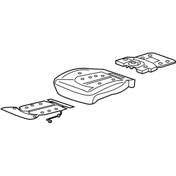 Mopar 68316534AB Seat Cushion Pad, Front Passenger Side