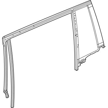 Mopar 68458851AE Glass - Door Glass Running With Glass
