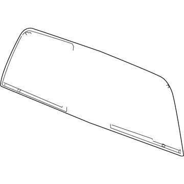 Mopar 68502279AA Back Glass, Rear