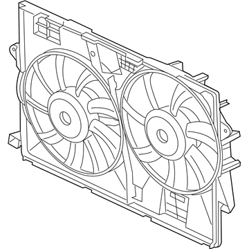 Mopar 52014621AG Fan Assembly, Front