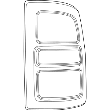 Mopar 68409002AD Tail Lamp Assembly, Black, Rear Passenger Side Mopar 68409002AD Tail Lamp Assembly, Black, Rear Passenger Side