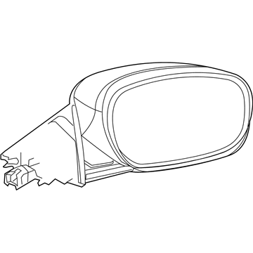 Mopar 1TG41FHGAK Power Mirror, Front Driver Side