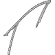 Mopar 68375908AF Weatherstrip Front Door Glass