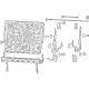 Mopar 68566798AD Frame - Third Row Seat Back