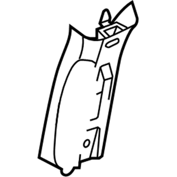 Chrysler 5JF78BDXAF Upper Center Pillar Trim