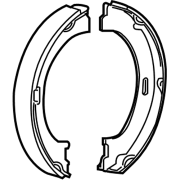 Jeep 5093390AC Parking Brake Shoes