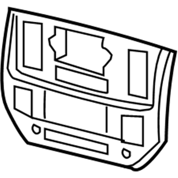 Mopar 5KR601DHAB Center Bezel, Slate Gray/Taupe